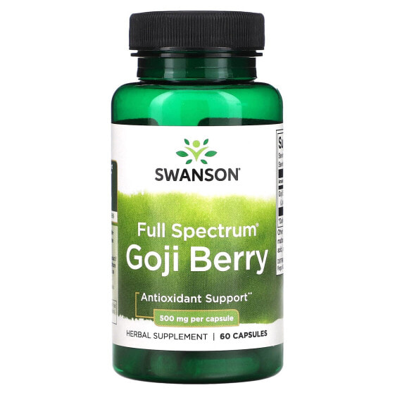 Витаминно-травяные капсулы Swanson Full Spectrum Годжи, 500 мг, 60 шт.