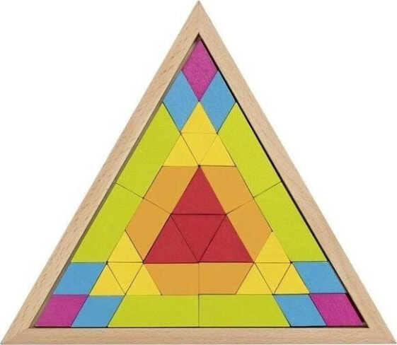 Развивающий пазл Goki Trójkątne puzzle mozaika - kolory tęczowe 37 элементов