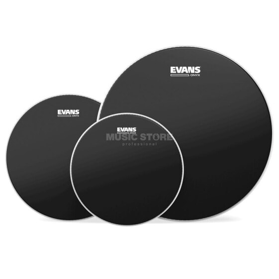 Evans Drumhead Set Onyx, black, Rock, ETP-ONX2-R