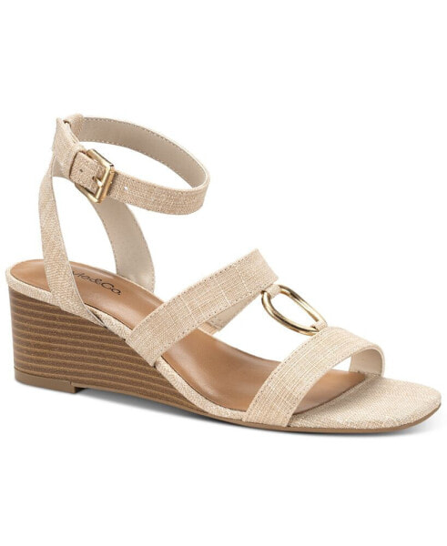 Women's Lourizzaa Ankle-Strap Wedge Sandals, Created for Macy's