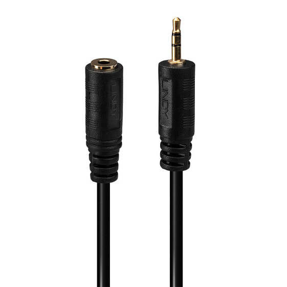 Lindy Audio Adapter Cable 2,5M/3,5F - 2.5mm - Male - 3.5mm - Female - 0.2 m - Black