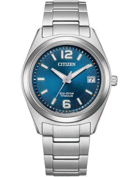 Наручные часы Citizen Eco-Drive Titanium FE6151-82L цвета синий