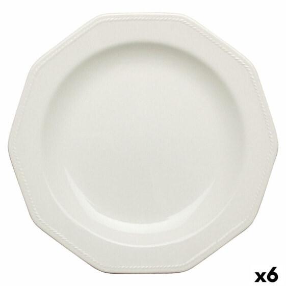 Плоская тарелка Churchill Artic White Керамика Белый фаянс Ø 27 cm (6 штук)