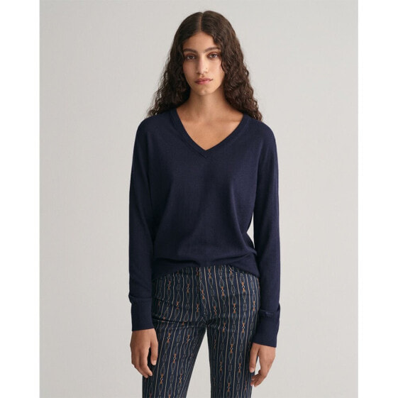 GANT Fine V Neck Sweater