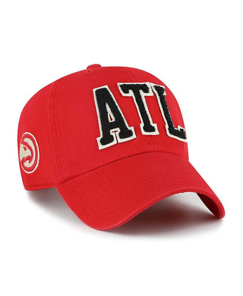47 Men's Red Atlanta Hawks Hand Off Clean Up Adjustable Hat