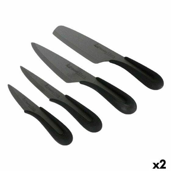 Кухонные ножи Santa Clara Ceramic Чёрные 4 предмета 17 см 17 (2 штуки)