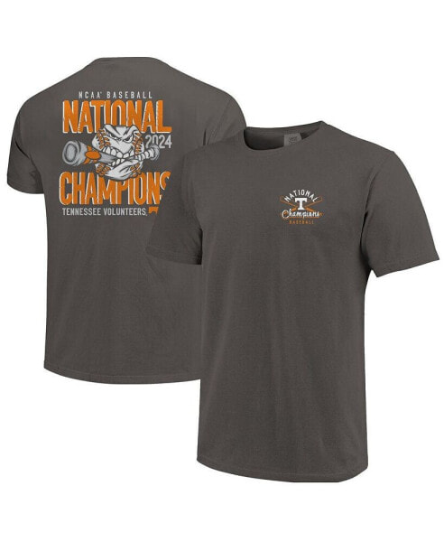 Men's Graphite Tennessee Volunteers 2024 NCAA Men's Baseball College World Series Champions Comfort Colors T-Shirt