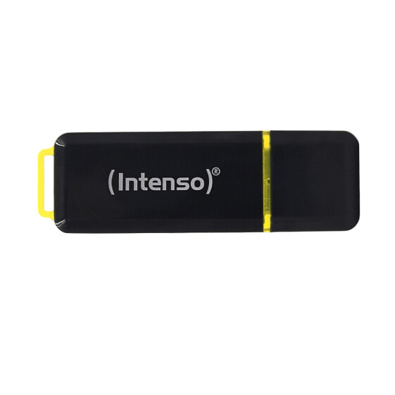 Intenso High Speed Line - 128 GB - USB Type-A - 3.2 Gen 1 (3.1 Gen 1) - 250 MB/s - Cap - Black - Yellow