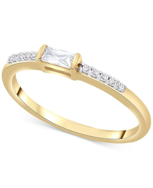 Certified Diamond Baguette Ring (1/6 ct. t.w.) in 14k Gold, Created for Macy's