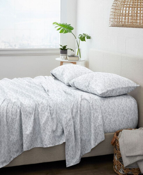 Постельное белье IENJOY HOME коллекция Premium Ultra Soft в стиле Шантильи, 4-х предметный набор, размер California King