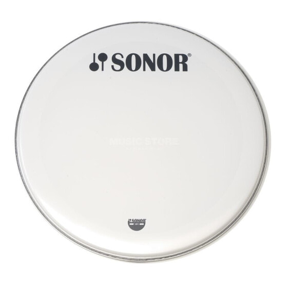 Sonor BassDrum Head BD 28 12 H, 28", Marching, smooth white, 1-ply