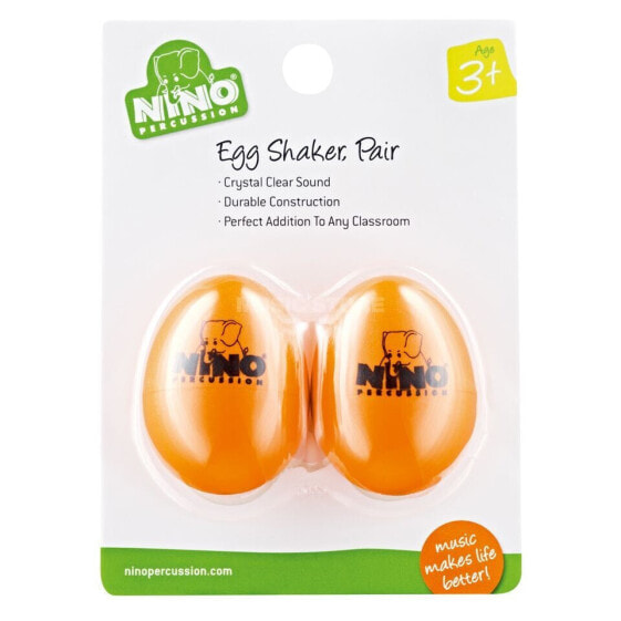 Meinl Egg Shaker Set NINO540OR-2, Orange, 2 pcs