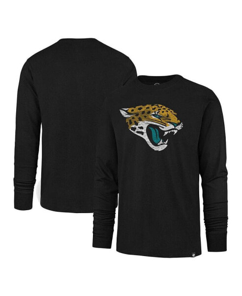 Men's Black Distressed Jacksonville Jaguars Premier Franklin Long Sleeve T-shirt