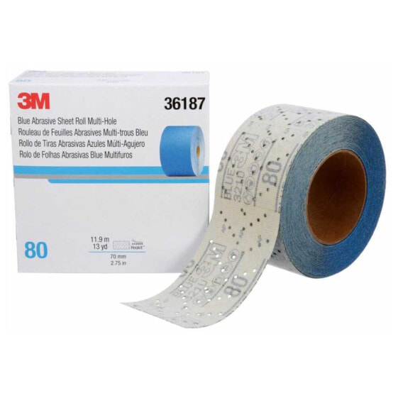 3M Hookit 11.8 m 2.75´´ 80 Sandpaper Roll