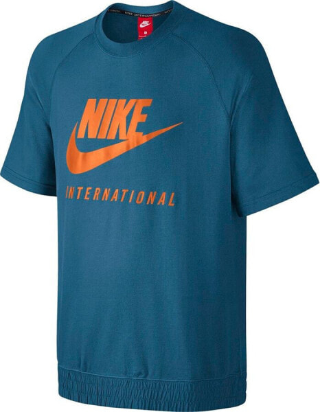 Nike Koszulka męska M NK INTL CRW SS niebieska r. S (834306 457)