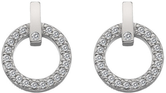 Gorgeous earrings with genuine diamond Flora DE580