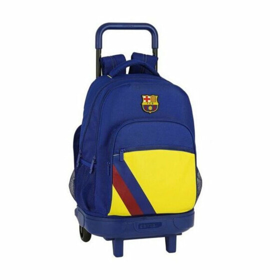 School Rucksack with Wheels Compact F.C. Barcelona 612025918 Blue (33 x 45 x 22 cm)