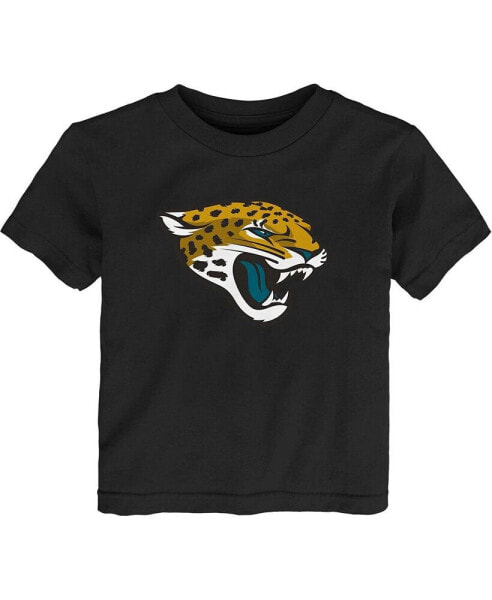 Toddler Boys and Girls Black Jacksonville Jaguars Primary Logo T-Shirt