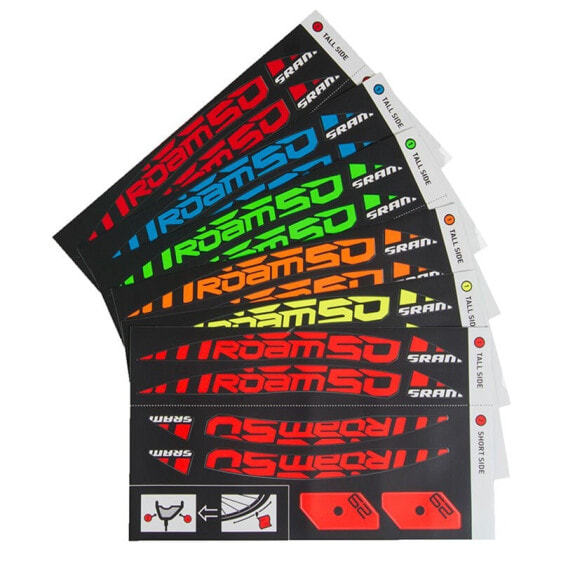 SRAM Wheel Decal Set Roam 50 MTB 29 B1 Sticker