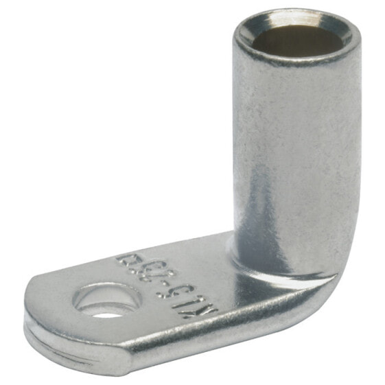 Klauke 41R6 - Tubular ring lug - Tin - Angled - Metallic - Aluminum - 6 mm²