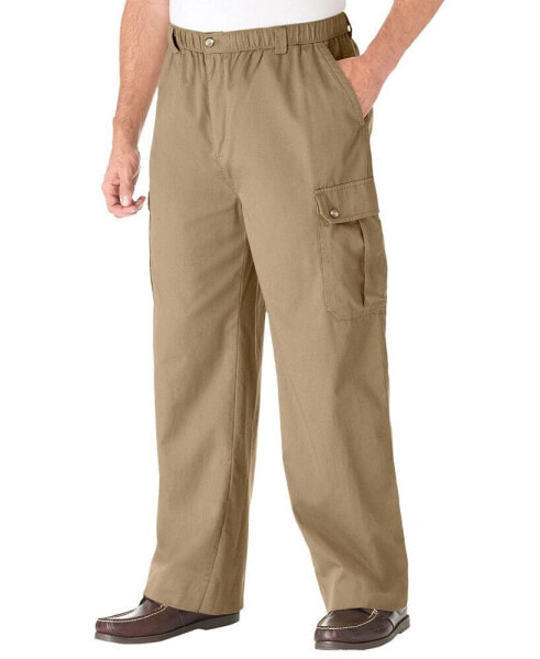 Брюки Kingsize с карманами KingSize Big & Tall Full-Elastic Waist Cargo Pants