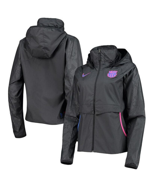 Women's Black Barcelona AWF Raglan Full-Zip Jacket