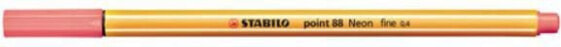 Ручка шариковая STABILO Cienkopis point88 неоновый красный ручка 88/040