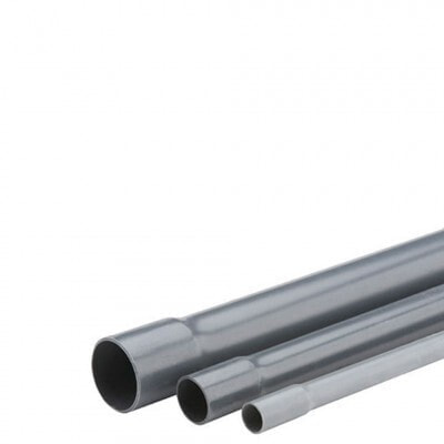 FIAP 2490 - Drainage pipe - Grey - Polyvinyl chloride (PVC) - 10 bar - 100 cm - 105 g