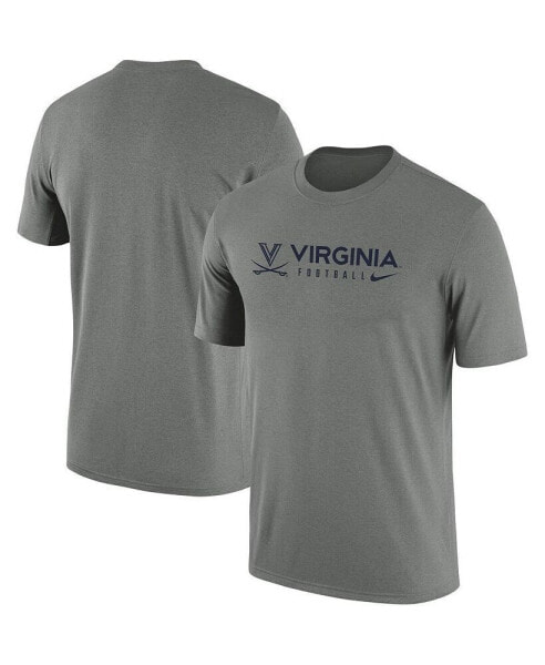 Men's Heather Gray Virginia Cavaliers Team Legend Performance T-shirt