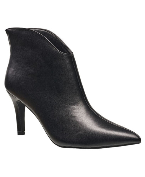 H Halston Women's Amelia Faux Leather Bootie