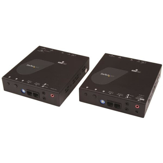 StarTech.com HDMI Over IP Extender Kit - 4K - 3840 x 2160 pixels - AV transmitter & receiver - 100 m - Wired - Black