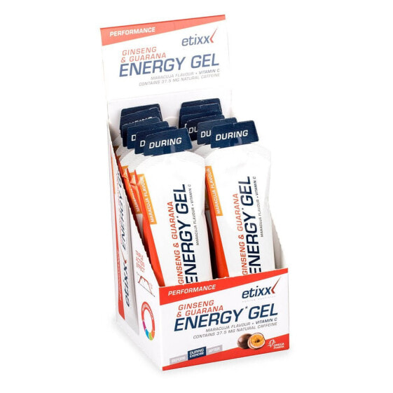 ETIXX Ginseng&Guarana Energy 12 Units Maracuja Energy Gels Box