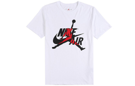 Air Jordan 飞人大Logo运动短袖T恤 男款 白色 送礼推荐 / Футболка Air Jordan LogoT BV5906-100