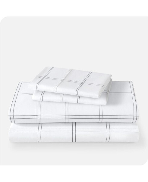 Ultra-Soft Double Brushed Print Queen Sheet Set