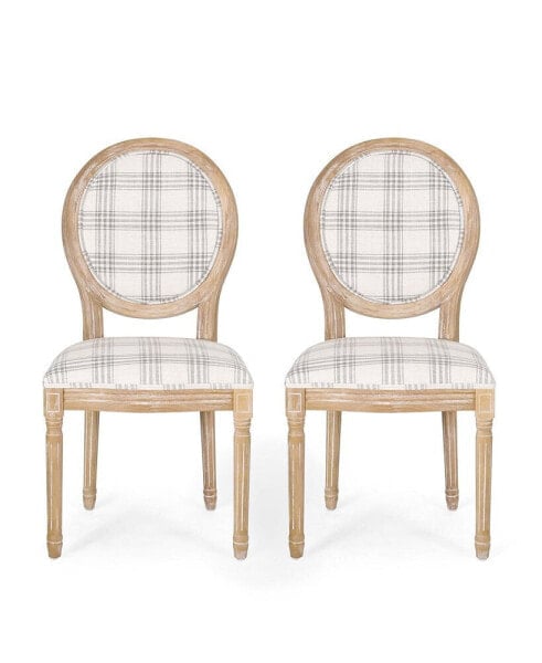 Phinnaeus French Country Dining Chairs Set, 2 Piece