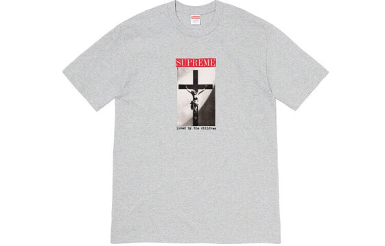 Supreme SS20 Week 1 Loved By The Children Tee 图案印花短袖T恤 男女同款 灰色 送礼推荐 / Футболка Supreme SS20 Week 1 Loved By The Children Tee T SUP-SS20-319