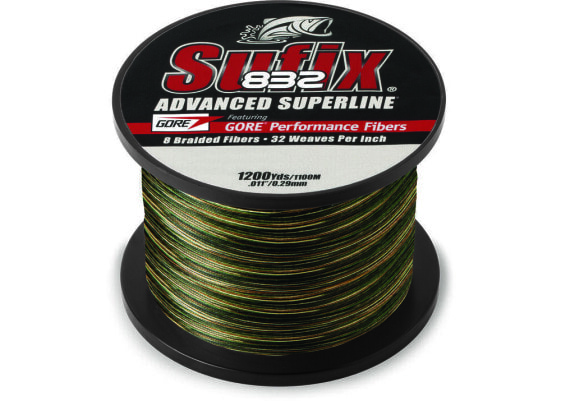 Sufix 832 Braid Fishing Line | Camo | 20 lb | 1200 yd