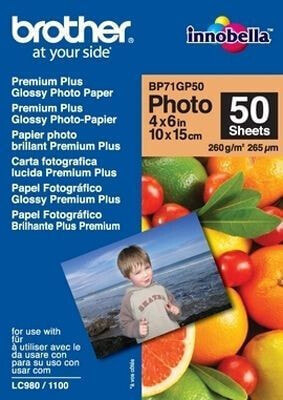 Brother Papier fotograficzny do drukarki A6 (BP71GP50)