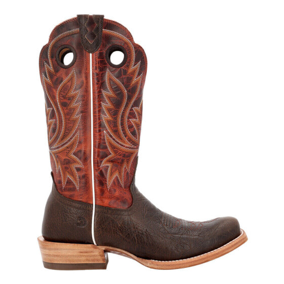 Durango Prca Collection Shrunken Bullhide Embroidery Square Toe Cowboy Mens Siz