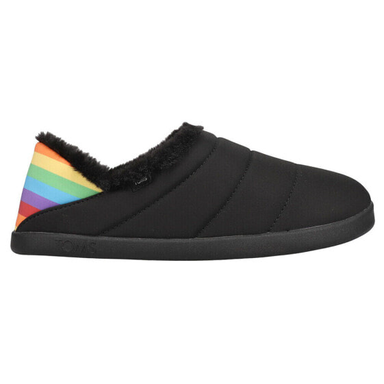 TOMS Ezra Unity Womens Black Casual Slippers 10016684T