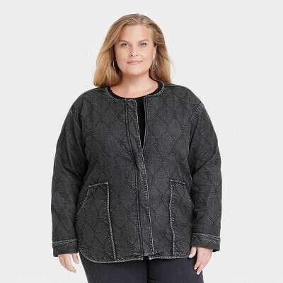 Women's Long Sleeve Quilted Jacket - Knox Rose