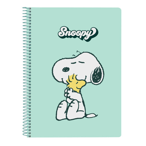 Блокнот Snoopy Groovy Зеленый A5 80 Листья