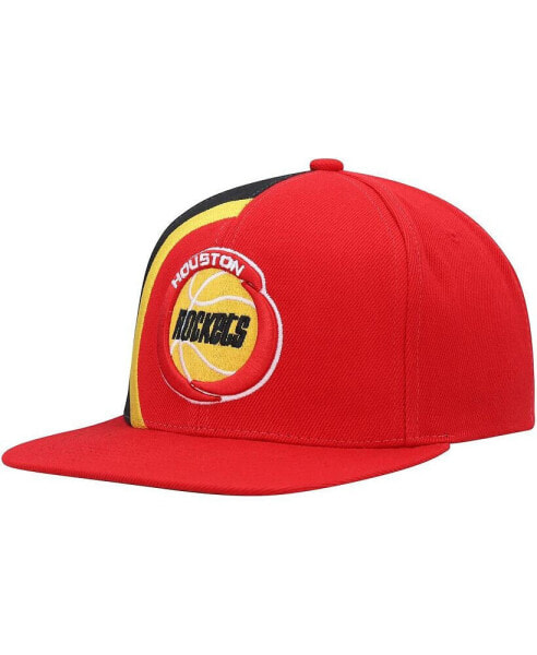 Men's Red Houston Rockets Hardwood Classics Retroline Snapback Hat