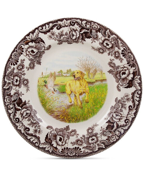 Woodland Yellow Lab Dinner Plate