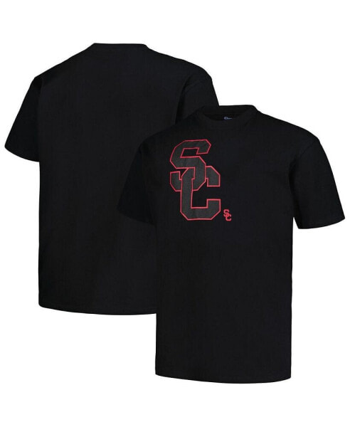 Men's Black USC Trojans Big and Tall Pop T-shirt