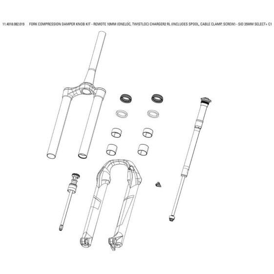 Вилка велосипедная RockShox Fork Charger2 RL SID Select Plus Remote