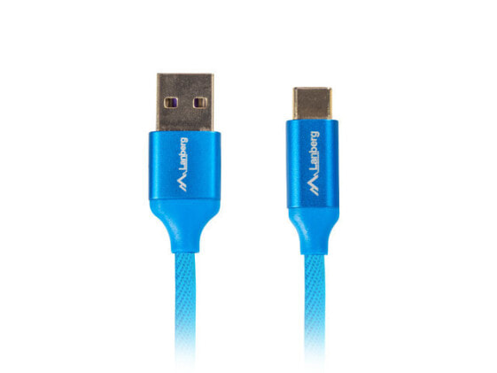 Аксессуар Lanberg CA-USBO-22CU-0005-BL USB A - USB C 0.5 м USB 2.0, синий