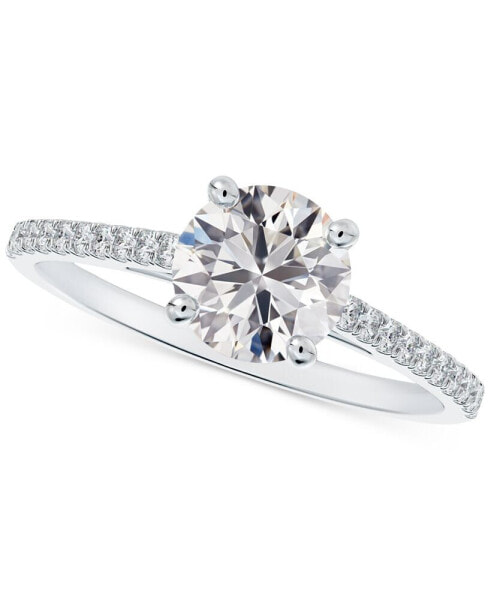 Кольцо De Beers Forevermark Cathedral Pavé Band Engagement
