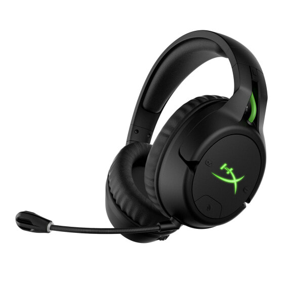 HP HyperX CloudX Flight – Wireless-Gaming-Headset (schwarz-grün) – Xbox, Kabellos, Anrufe/Musik, 10 - 21000 Hz, 288 g, Kopfhörer, Schwarz, Grün