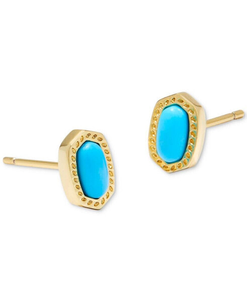 Серьги Kendra Scott Gold-Plated Oval Stone